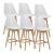 Scaune bar LublinW set 6 buc 105 x 48 x 58 cm alb [en.casa] HausGarden Leisure