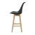 Scaune bar LublinS set 6 buc 105 x 48 x 58 cm negru [en.casa] HausGarden Leisure
