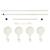 Suport flori AATR-6507 tip telescop 110 - 305 cm [en.casa] HausGarden Leisure
