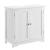 Dulap baie AANT-0338 pentru lavoare montabile pe blat 60 x 60 x 30 cm alb [en.casa] HausGarden Leisure