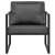 Set 2 scaune exterior LerumS metal/poliester negru/gri inchis [casa.pro] HausGarden Leisure