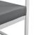 Canapea exterior Lerum metal/poliester alb/grideschis [casa.pro] HausGarden Leisure