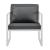 Set 2 scaune exterior Lerum metal/poliester alb/gri deschis [casa.pro] HausGarden Leisure