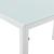 Set Hamburg masa cu 4 scaune otel sticla imitatie piele alb [en.casa] HausGarden Leisure