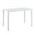 Set Hamburg masa cu 4 scaune otel sticla imitatie piele alb [en.casa] HausGarden Leisure