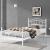 [en.casa]® Pat cadru metalic vintage Dina - 120 x 200 cm (alb) HausGarden Leisure