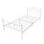 [en.casa]® Pat cadru metalic vintage Dina - 120 x 200 cm (alb) HausGarden Leisure