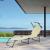 Sezlong cu trapa HTCB 128 crem [casa.pro] HausGarden Leisure
