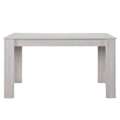 Masa bucatarie Nora 140x90x77cm MDF stejar alb [en.casa] HausGarden Leisure