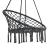 Scaun suspendat Tampico S 140 cm negru [casa.pro] HausGarden Leisure