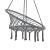 Scaun suspendat Tampico DG 140 cm gri inchis [casa.pro] HausGarden Leisure