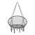 Scaun suspendat Tampico DG 140 cm gri inchis [casa.pro] HausGarden Leisure