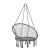 Scaun suspendat Tampico DG 140 cm gri inchis [casa.pro] HausGarden Leisure