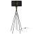 Lampa de podea Black Mikado 155 cm iluminat sufragerie  negru [lux.pro] HausGarden Leisure