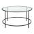 Masuta cafea Kouvola S rotunda negru [en.casa] HausGarden Leisure