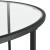 Masuta cafea Kouvola S rotunda negru [en.casa] HausGarden Leisure