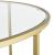 Masuta cafea Kouvola G rotunda auriu [en.casa] HausGarden Leisure