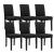 Scaune bucatarie Victoria set 6 buc piele sintetica negru [en.casa] HausGarden Leisure