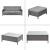 Set mobilier gradina ACRS-17025 canapea taburet masa ratan sintetic [en.casa] HausGarden Leisure
