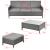 Set mobilier gradina ACRS-17025 canapea taburet masa ratan sintetic [en.casa] HausGarden Leisure