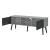 Comoda TV Eskilstuna HGS gri deschis/negru [en.casa] HausGarden Leisure