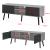 Comoda TV Eskilstuna HGS gri deschis/negru [en.casa] HausGarden Leisure