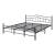 Pat metalic Agnes 208x186x84cm negru [en.casa] HausGarden Leisure