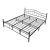 Pat metalic Agnes 208x186x84cm negru [en.casa] HausGarden Leisure