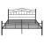 Pat metalic Agnes 208x166x84cm negru [en.casa] HausGarden Leisure