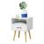 Noptiera Gavle W cu sertar alb [en.casa] HausGarden Leisure