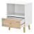 Noptiera Sundsvall WE alb/efect lemn stejar [en.casa] HausGarden Leisure