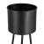 Suport flori Dalhem set 2 bucati metal negru masuri diferite [en.casa] HausGarden Leisure