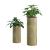 Suport flori Luttich set 2 bucati metal auriu/negru masuri diferite [en.casa] HausGarden Leisure