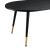 Masuta cafea Fontana S efect stejar negru mat lacuit/auriu [en.casa] HausGarden Leisure