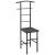 Organizator haine Anaheim DG 107 x 45 x 45 cm negru/gri inchis [en.casa] HausGarden Leisure