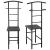 Organizator haine Anaheim DG 107 x 45 x 45 cm negru/gri inchis [en.casa] HausGarden Leisure