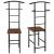 Organizator haine Anaheim SW 107 x 45 x 45 cm  negru/maro [en.casa] HausGarden Leisure