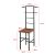 Organizator haine Anaheim SW 107 x 45 x 45 cm  negru/maro [en.casa] HausGarden Leisure
