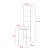 Organizator haine Anaheim W 107 x 45 x 45 cm  alb [en.casa] HausGarden Leisure