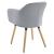 Fotoliu Dover HG poliester design catifea gri deschis [en.casa] HausGarden Leisure