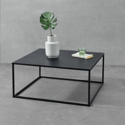 Masuta cafea Lebus 38 x 85 x 85 cm metal negru [en.casa] HausGarden Leisure