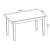 Masa bucatarie Den Haag EW efect lemn stejar/alb [en.casa] HausGarden Leisure