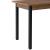 Masa bucatarie Den Haag WS efect lemn nuc/negru [en.casa] HausGarden Leisure