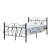 Pat rama metalica Apolda120 negru mat single [en.casa] HausGarden Leisure