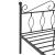 Pat rama metalica Apolda120 negru mat single [en.casa] HausGarden Leisure
