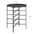 Masuta cafea Gandia cu blat detasabil metal negru [en.casa] HausGarden Leisure