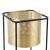 Suport plante Mettet 2 bucati masuri diferite metal negru/auriu  [en.casa] HausGarden Leisure
