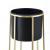 Suport plante Macon 2 bucati metal negru/auriu masuri diferite [en.casa] HausGarden Leisure