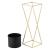 Suport plante Mons 2 bucati metal negru/auriu masuri diferite [en.casa] HausGarden Leisure