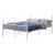 Pat metalic Apolda 140x200 cm 200 Kg alb mat [en.casa] HausGarden Leisure